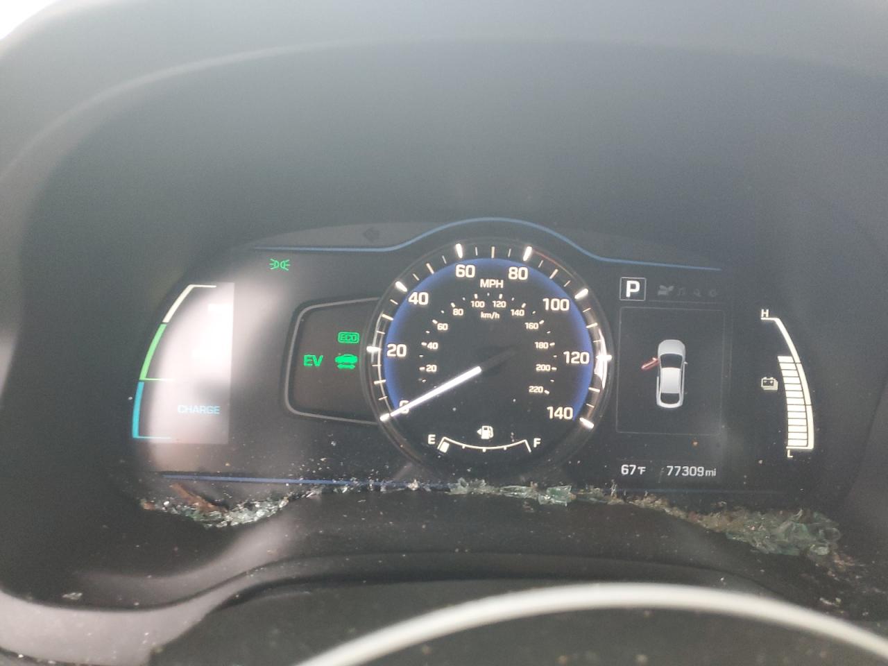 KMHC65LC7HU048173 2017 Hyundai Ioniq Blue