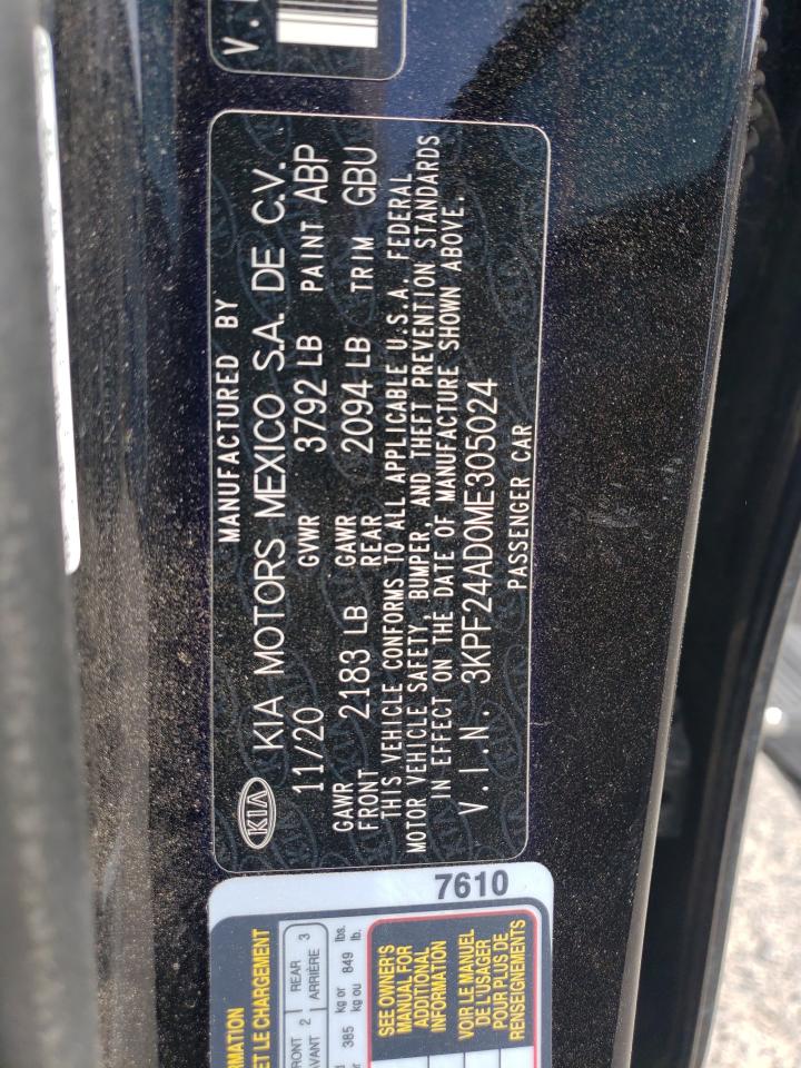 3KPF24AD0ME305024 2021 Kia Forte Fe