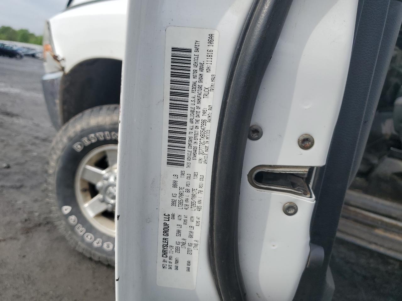 3D7TT2CTXBG547996 2011 Dodge Ram 2500