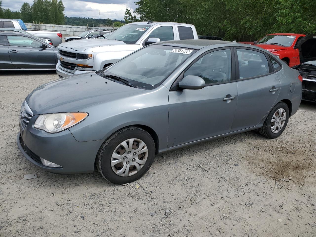 KMHDU4AD9AU937367 2010 Hyundai Elantra Blue