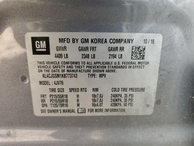 2019 Buick Encore Essence VIN: KL4CJGSM1KB773743 Lot: 55948904