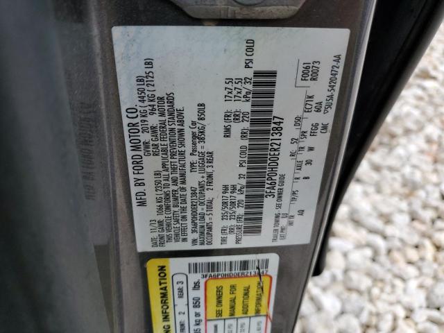 VIN 3FA6P0HD0ER213847 2014 Ford Fusion, SE no.12