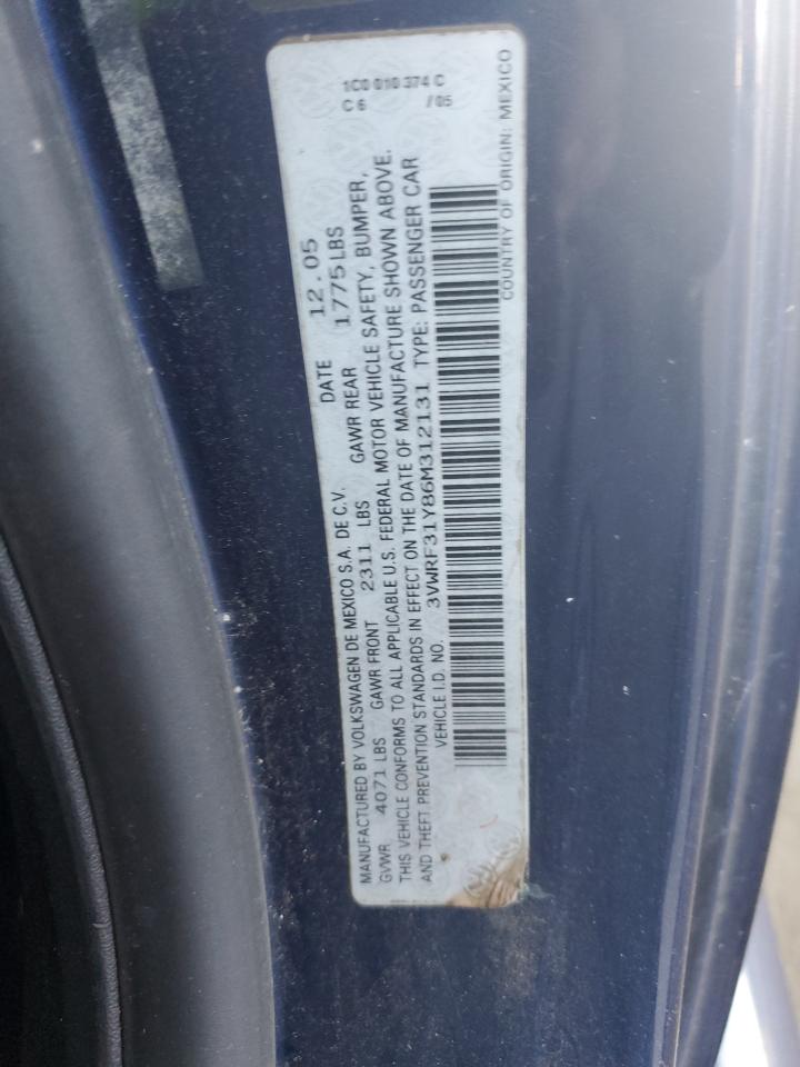 3VWRF31Y86M312131 2003 Volkswagen New Beetle Convertible Option Package 1