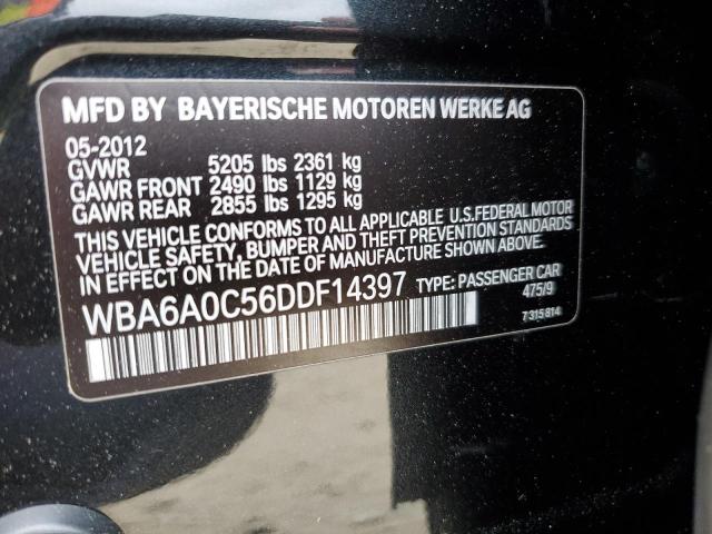 VIN WBA6A0C56DDF14397 2013 BMW 6 Series, 640 I no.12