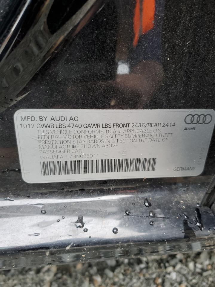 WAUAFAFL7DN025011 2013 Audi A4 Premium