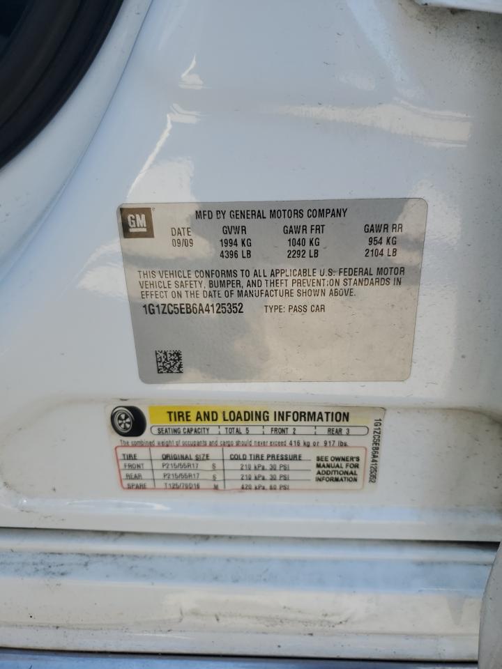 1G1ZC5EB6A4125352 2010 Chevrolet Malibu 1Lt
