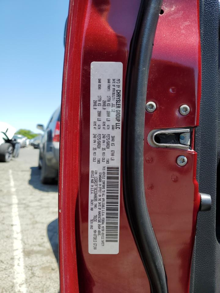 1C6RD7FT8CS340695 2012 Dodge Ram 1500 St