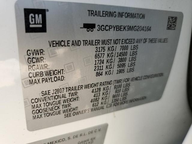 3GCPYBEK9MG204164 Chevrolet All Models SILVERADO 12