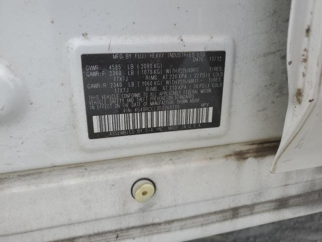 2013 Subaru Outback 2.5I Premium VIN: 4S4BRCCC3D3260205 Lot: 55542784