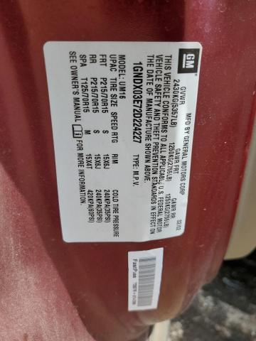 2002 Chevrolet Venture VIN: 1GNDX03E72D224227 Lot: 55340824