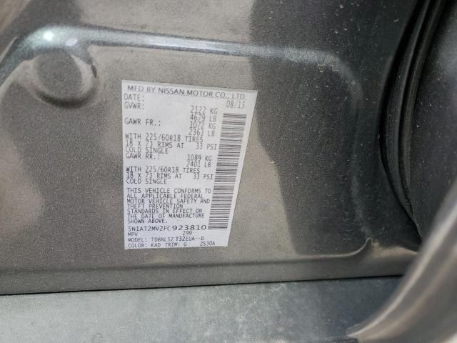 2015 Nissan Rogue S VIN: 5N1AT2MV2FC923810 Lot: 55169244