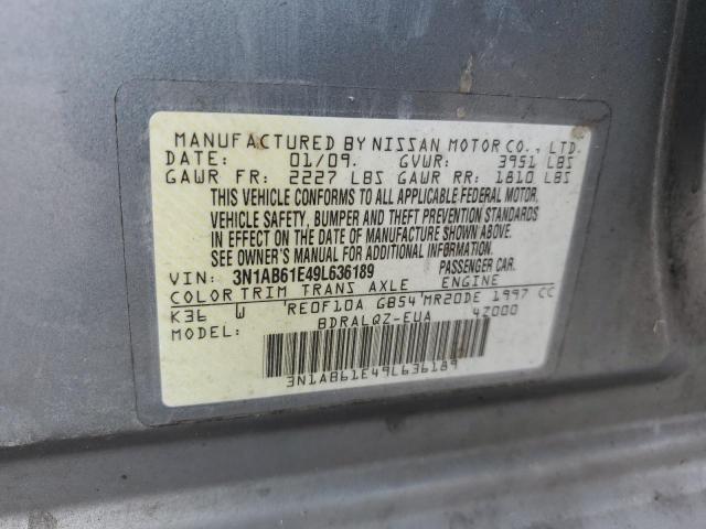 2009 Nissan Sentra 2.0 VIN: 3N1AB61E49L636189 Lot: 56839964