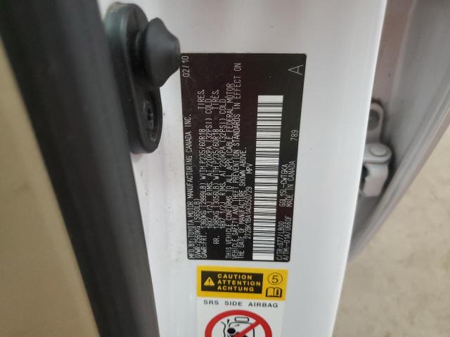 2010 Lexus Rx 350 VIN: 2T2BK1BA1AC050729 Lot: 56321074