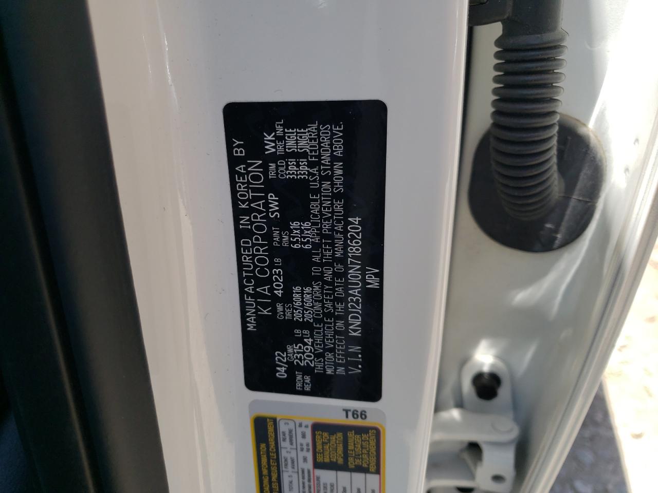 KNDJ23AU0N7186204 2022 Kia Soul Lx