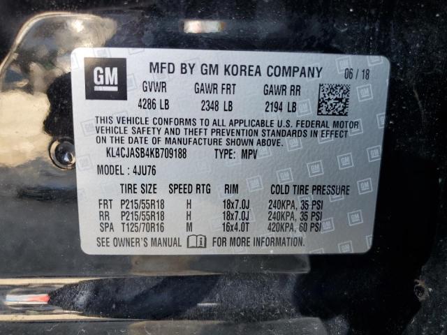 2019 Buick Encore Preferred VIN: KL4CJASB4KB709188 Lot: 55336254