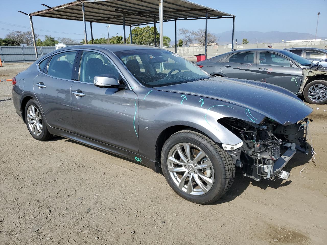 JN1BY1AP8KM505706 2019 Infiniti Q70 3.7 Luxe