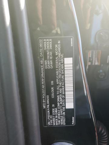 2022 Polestar 2 VIN: LPSEG3KA7NL085233 Lot: 55683164