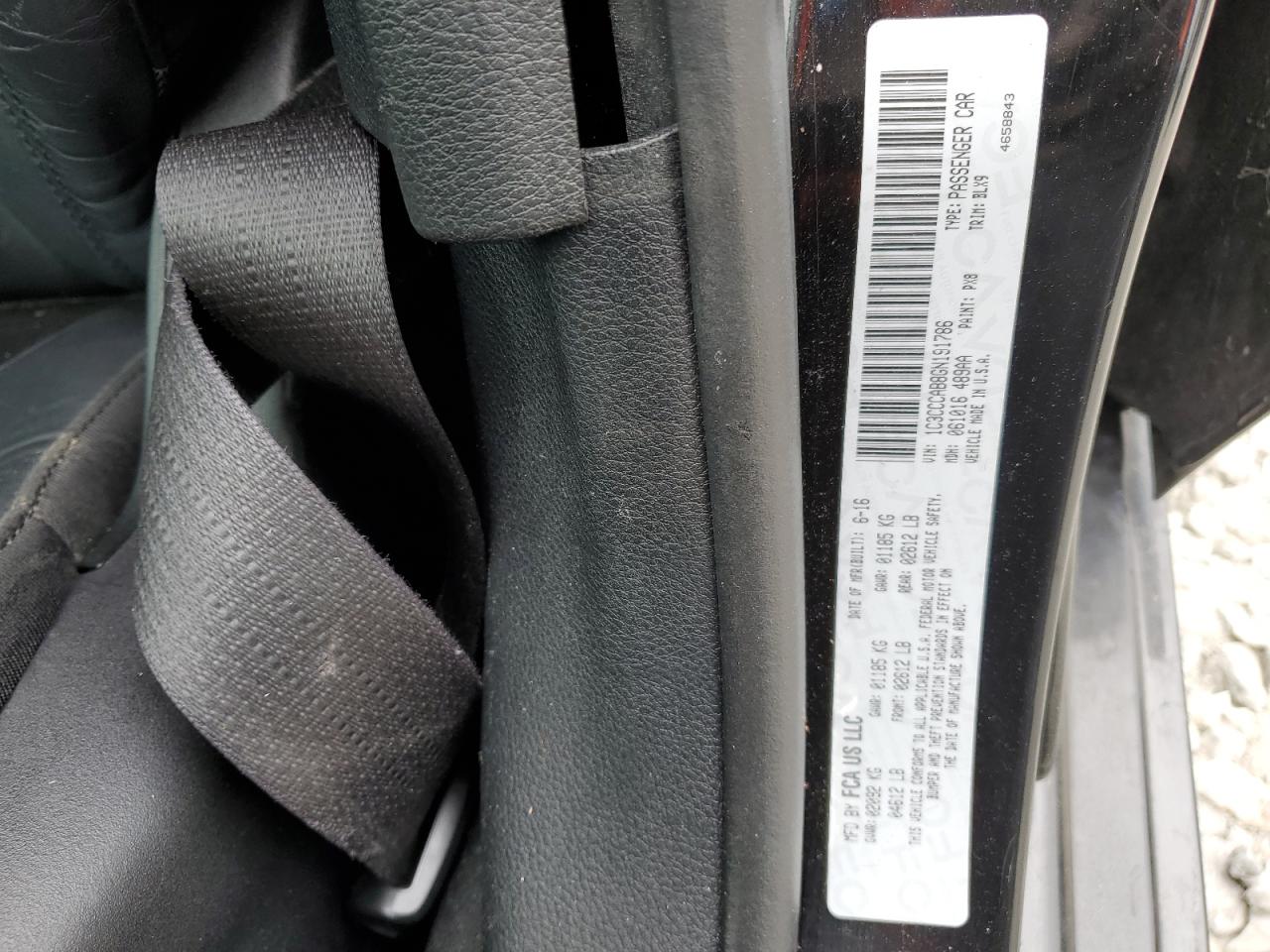 1C3CCCAB8GN191786 2016 Chrysler 200 Limited