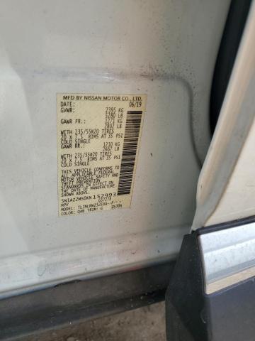 2019 Nissan Murano S VIN: 5N1AZ2MS0KN152993 Lot: 54275814