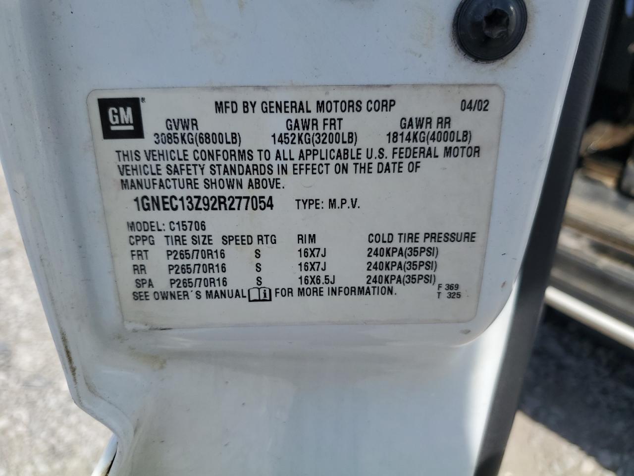 1GNEC13Z92R277054 2002 Chevrolet Tahoe C1500