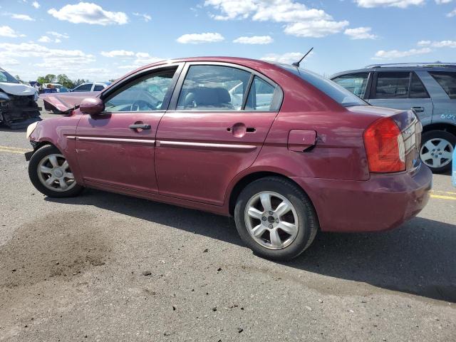 HYUNDAI ACCENT GLS 2006 maroon sedan 4d gas KMHCN46CX6U038341 photo #3