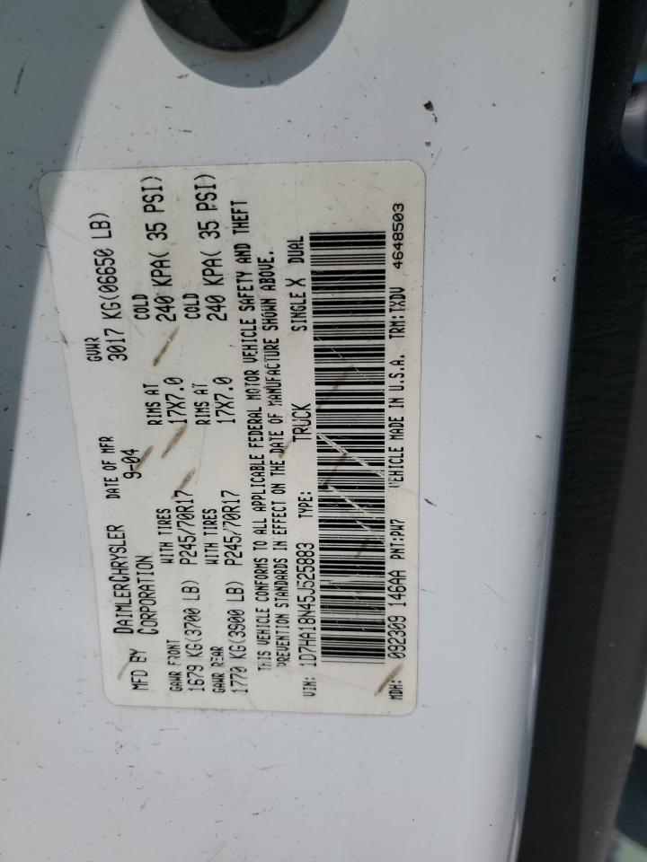 1D7HA18N45J525883 2005 Dodge Ram 1500 St