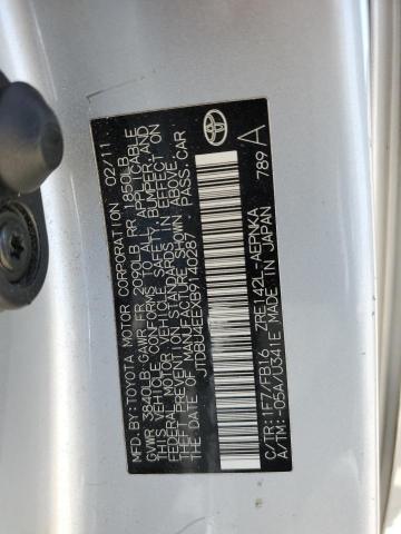 2011 Toyota Corolla Base VIN: JTDBU4EEXB9140287 Lot: 55459714