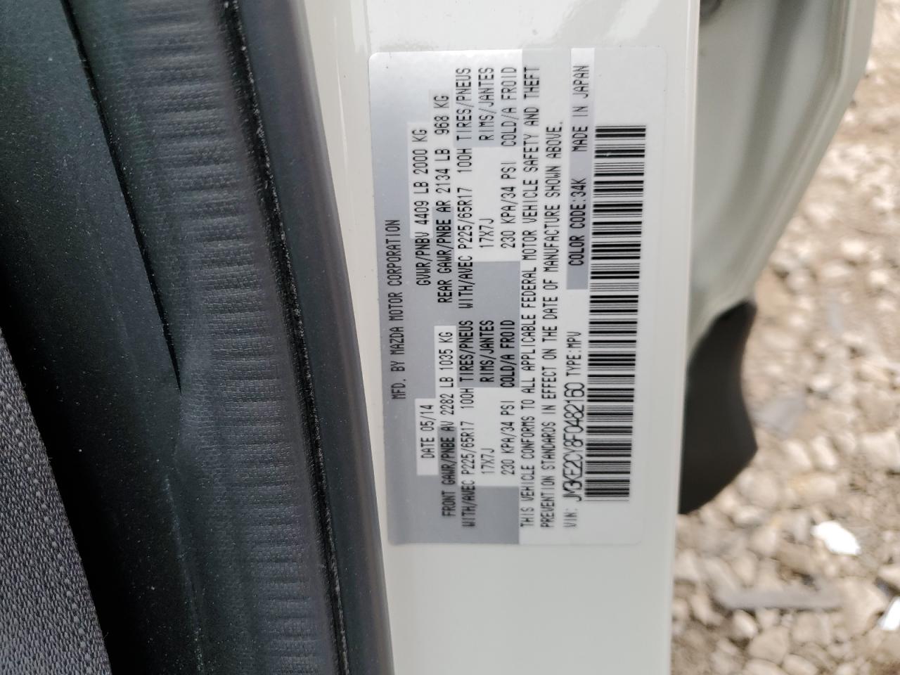 JM3KE2CY8F0482160 2015 Mazda Cx-5 Touring