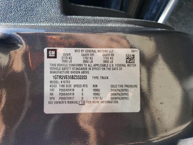 2011 GMC Sierra K1500 Sle VIN: 1GTR2VE36BZ332203 Lot: 52879614