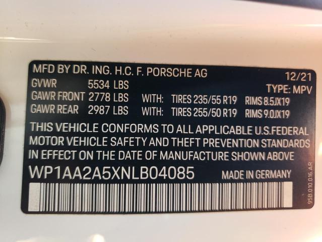 WP1AA2A5XNLB04085 2022 Porsche Macan