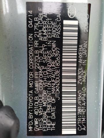 2014 Toyota Prius VIN: JTDKN3DU3E1826397 Lot: 54191544