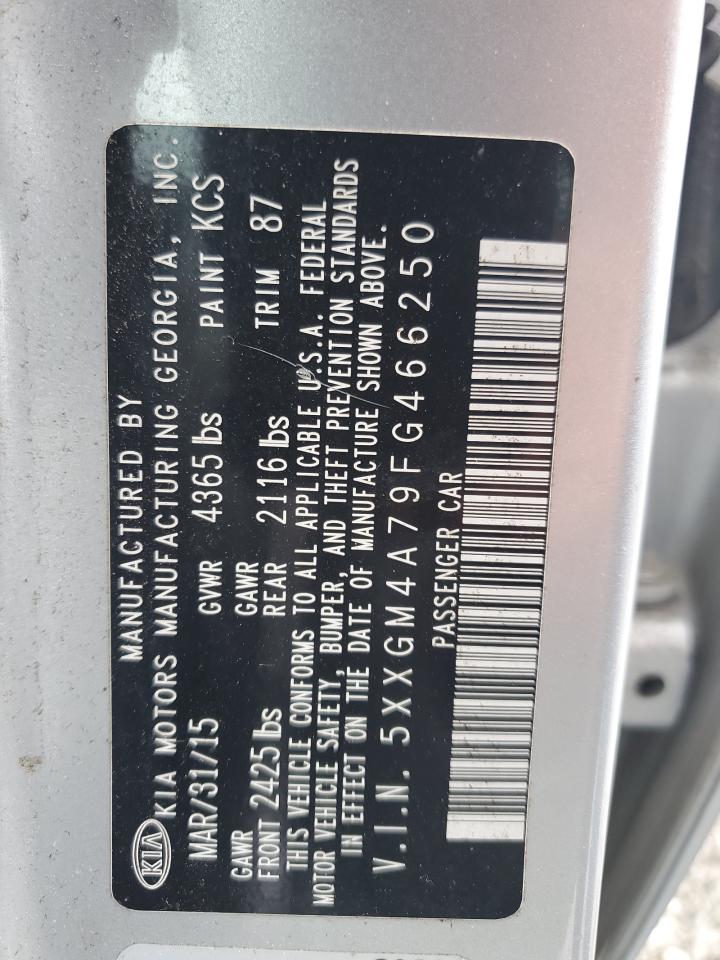 5XXGM4A79FG466250 2015 Kia Optima Lx