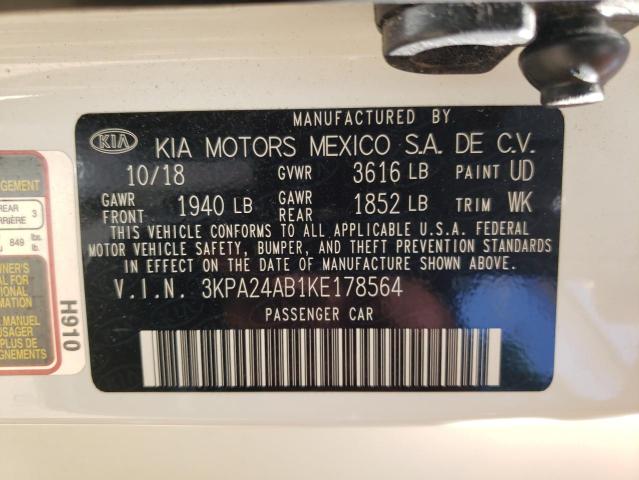 2019 Kia Rio S VIN: 3KPA24AB1KE178564 Lot: 53257044