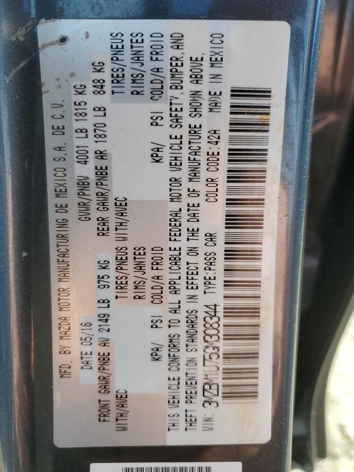 3MZBM1U75GM308344 2016 Mazda 3 Sport