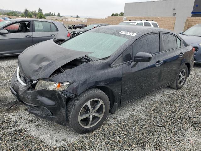 HONDA CIVIC SE 2015 black sedan 4d gas 19XFB2F70FE293953 photo #1