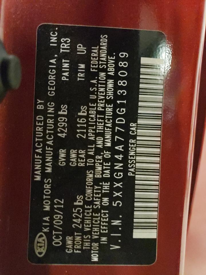 5XXGN4A77DG138089 2013 Kia Optima Ex