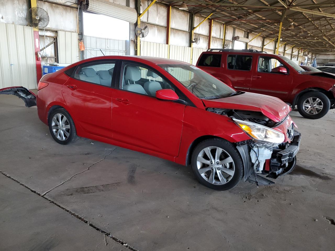 KMHCU4AE5EU741257 2014 Hyundai Accent Gls