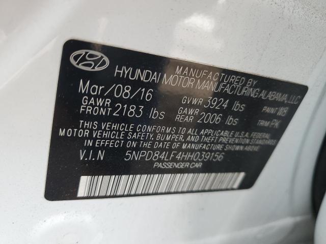 5NPD84LF4HH039156 2017 HYUNDAI ELANTRA - Image 12