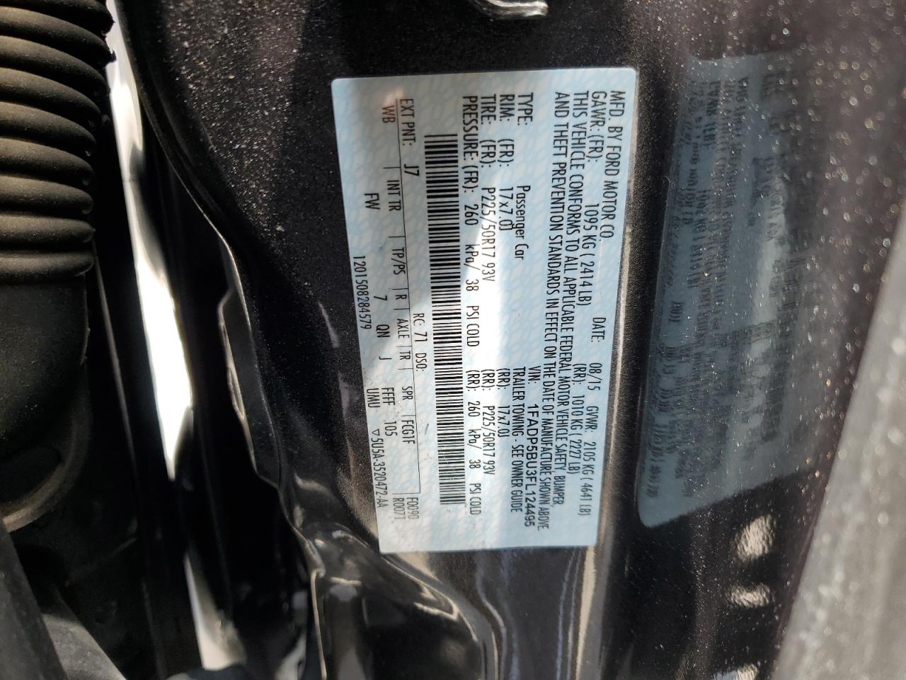 1FADP5BU3FL124495 2015 Ford C-Max Sel