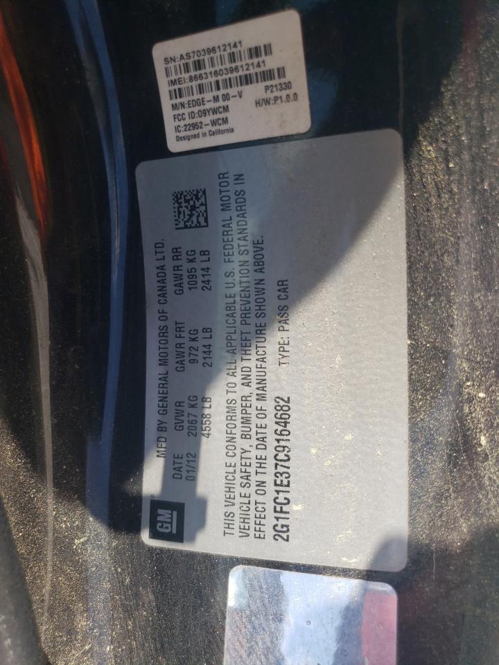 2G1FC1E37C9164682 2012 Chevrolet Camaro Lt