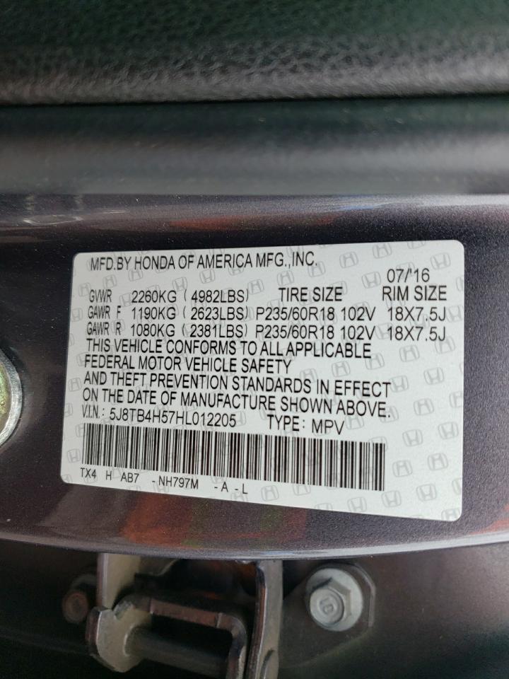 5J8TB4H57HL012205 2017 Acura Rdx Technology