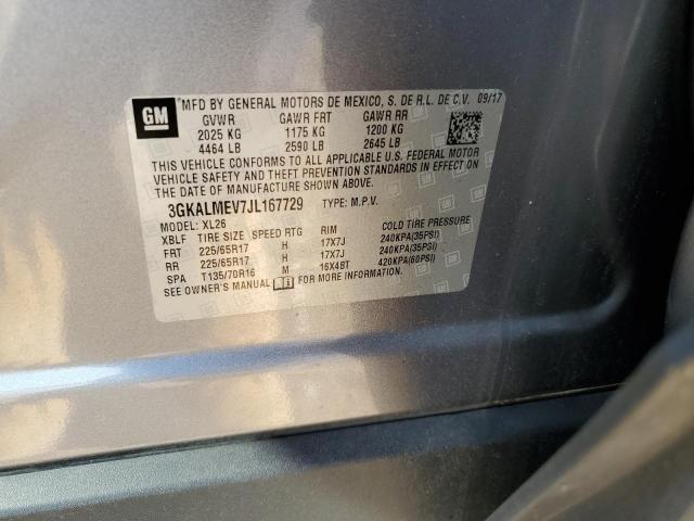 2018 GMC Terrain Sle VIN: 3GKALMEV7JL167729 Lot: 56576104