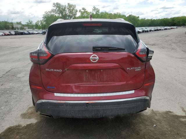  NISSAN MURANO 2021 Czerwony