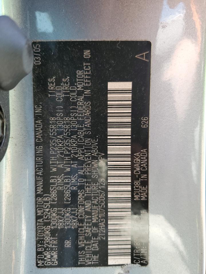 2T2HA31U75C067125 2005 Lexus Rx 330