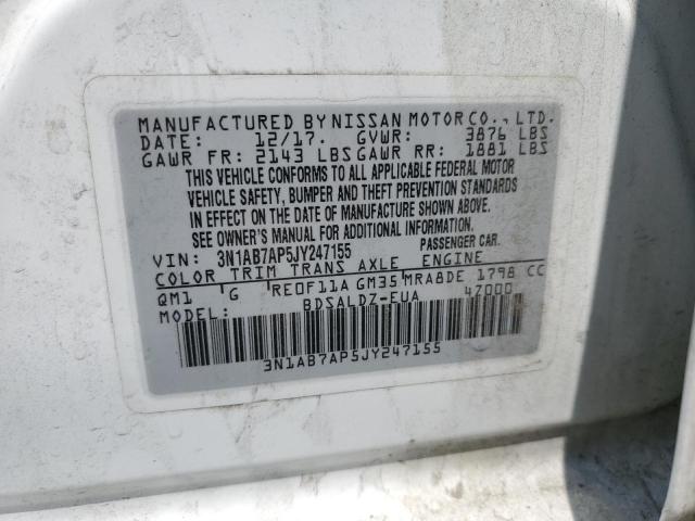 2018 NISSAN SENTRA S - 3N1AB7AP5JY247155