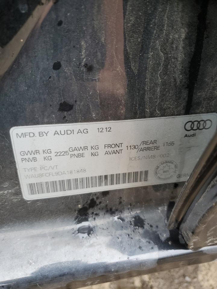 WAUBFCFL9DA181848 2013 Audi A4 Premium