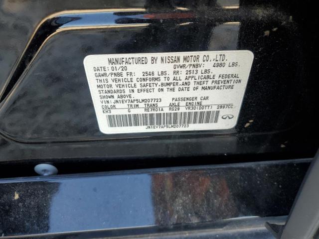 2020 Infiniti Q50 Pure VIN: JN1EV7AP5LM207723 Lot: 56752544