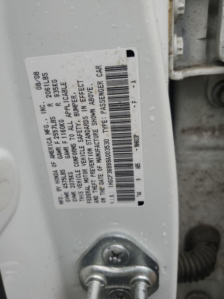 1HGCP36899A003530 2009 Honda Accord Exl