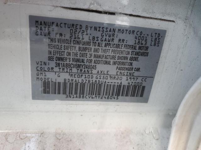 2021 Nissan Sentra Sv VIN: 3N1AB8CV6MY248045 Lot: 50445294