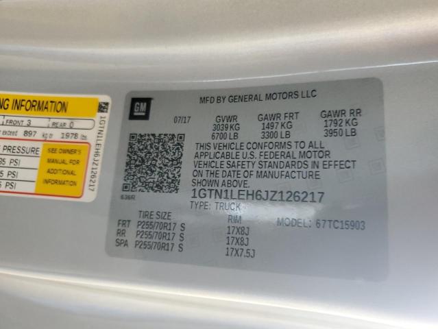 2018 GMC Sierra C1500 VIN: 1GTN1LEH6JZ126217 Lot: 55521844